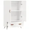 The Living Store Highboard Hochglanz-Weiß 69,5x31x115 cm Produktbild-Vorschau 6
