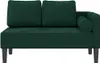 vidaXL Chaiselongue mit Kissen Dunkelgrün Samt Produktbild-Vorschau 3
