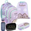 Schulrucksack Set PUSHEEN lila– 5-teilig – St. Majewski Produktbild-Vorschau 1