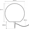 LUMILED stone globe light outdoor 40cm luce globo lampada Anteprima dell’immagine prodotto 12