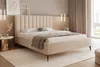 A bedroom scene with a bed, side table, and decor. Produktbild-Vorschau