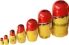 Matroschka Puppen Babuschka rotes Tuch Set aus 7 Produktbild-Vorschau 2