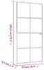 vidaXL Porte intérieure blanche 93x201,5 cm verre trempé & Voir les images du produit 5
