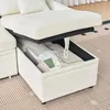 Chenille U-Form Ecksofa mit Bettkasten und Schlaffunktion, Produktbild-Vorschau 4