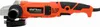 A studio shot of an orange and black angle grinder on a white background. Voir les images du produit