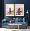MG Design rám na obrazy 50 x 70 cm - farba žltá, z dreva, s Náhľad obrázku produktu 3