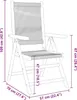 vidaXL Chaises de jardin 2 pcs. noir bois massif acacia et Voir les images du produit 11