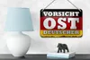 Blechschild Flagge 18x12cm Vorsicht Ost Deutscher Produktbild-Vorschau 5