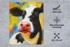 MuchoWow® Mauspad Mousepad Gemälde - Ölfarbe - Kuh - Tiere Produktbild-Vorschau 2