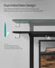 Close-up of a desk leg and shelf, illustrating a safety feature. Produktbild-Vorschau