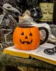 Grinsende Halloween Kürbis Tasse mit schwarzem Henkel 500 Produktbild-Vorschau 2