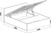 Bett mit Lattenrost Jugendbett Doppelbett grau-grau 120 / Produktbild-Vorschau 5
