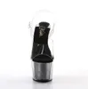 ADORE-708G Damen Sandale von Pleaser, Transparent Schwarz , Produktbild-Vorschau 6