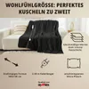Grafner Heizdecke aus Plüsch 180 x 130 cm grau | Produktbild-Vorschau 5
