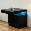 Table de nuit Table de nuit avec éclairage LED avec 2 Voir les images du produit 1