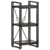 vidaXL Bücherregal 3 Fächer Schwarz 40x30x80 cm Mango Produktbild-Vorschau 15