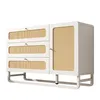 Flieks Kommode Wohnzimmerschrank Rattan mit 3 Schubladen Produktbild-Vorschau 9