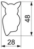 Eulen-Ausstechform 4,8cm Produktbild-Vorschau 4