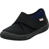 A single black children's shoe with velcro straps is shown against a white background. Podgląd zdjęcia produktu