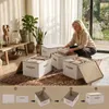 Sekey Aufbewahrungsboxen Stoffboxen mit Deckel 45 L Produktbild-Vorschau 5