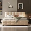 A bedroom scene with a bed as the focal point. Produktbild-Vorschau