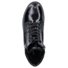 A top-down view of a black patent leather boot. Anteprima dell’immagine prodotto
