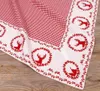 Tischdecke RESI Hirsche kariert rot, 100 % Baumwolle, in Produktbild-Vorschau 1