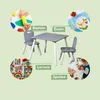 KESPER® Kindertisch mit 2 Stühlen grau – Kindersitzgruppe | Produktbild-Vorschau 12