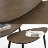 Ensemble de tables basses Vicco Veyo Noyer/noir 98x60cm Voir les images du produit 6