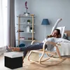Pouf Relaxdays con vano portaoggetti, imbottito, Anteprima dell’immagine prodotto 3