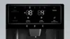 Close-up of a refrigerator control panel with digital temperature displays and icons. Náhled obrázku produktu