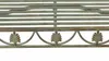 Banc de jardin "œil de paon" en métal, patiné vert en Voir les images du produit 5