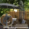 Outsunny Alu Ampelschirm LED Solar Ø300 cm höhenverstellbar Produktbild-Vorschau 9