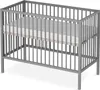 Beistellbett 60x120 cm mit Matratze & Umbauseite - grau - Produktbild-Vorschau 13