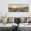 DEQORI Hybrid Leinwand Bild 125x50 cm 'Dünenweg zum Meer' Produktbild-Vorschau 3