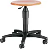 Drehhocker m.Rollen Buche natur Sitz-H.420-550mm TOPSTAR Produktbild-Vorschau 1