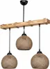 A rustic-style chandelier with three pendant lights. Náhled obrázku produktu