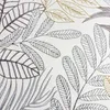 Kurzflorteppich Creme mit Blätterdesign Glanzoptik weich Produktbild-Vorschau 6
