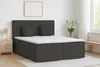 Boxspringbett BOSTON 180x200 cm Velour Kronos 34 Anthrazit Produktbild-Vorschau 2