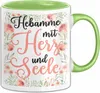 Hebamme Mit Herz Und Seele Tasse Geschenk Für Hebammen Produktbild-Vorschau 1