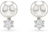 Swarovski Ohrstecker Damen Matrix Kristallperle Weiß Produktbild-Vorschau 7