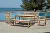 Möbilia Gartenbank 120 cm | 2-Sitzer aus Teak Holz | B 120 Produktbild-Vorschau 6
