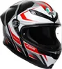 AGV K6 S Karve Helm, schwarz matt/rot/weiß, L (59/60) Produktbild-Vorschau 1