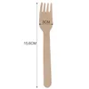 Set di forchette monouso 100 pezzi posate in legno Anteprima dell’immagine prodotto 2
