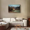 Italienischer Leinwand Leinwandbild - Chillon Castle 60x40 Produktbild-Vorschau 2
