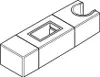 A line drawing of a shower slide bar holder. Náhled obrázku produktu