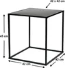 DanDiBo Couchtisch Schwarz Metall S Beistelltisch Produktbild-Vorschau 2