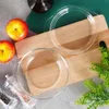 Plat à four rond en verre borosilicate avec couvercle, Voir les images du produit 5