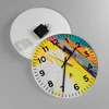 Wanduhr - Rund - Glasuhr - Deadlock Farben dreidimensional Produktbild-Vorschau 2