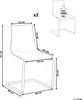 BELIANI Esszimmerstuhl 2er Set Transparent Orange aus Produktbild-Vorschau 3